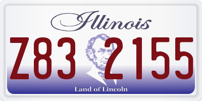 IL license plate Z832155