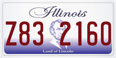 IL license plate Z832160