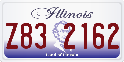 IL license plate Z832162