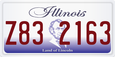 IL license plate Z832163