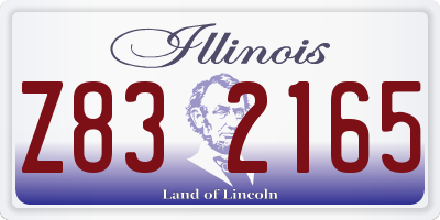 IL license plate Z832165