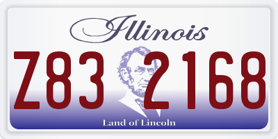 IL license plate Z832168