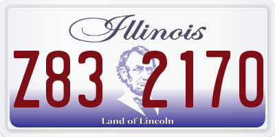 IL license plate Z832170