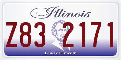 IL license plate Z832171