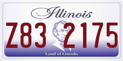 IL license plate Z832175
