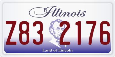 IL license plate Z832176