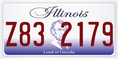 IL license plate Z832179