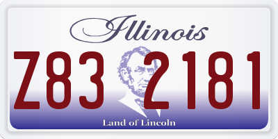 IL license plate Z832181