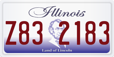 IL license plate Z832183