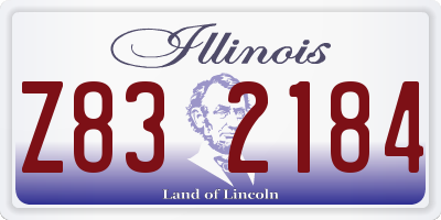 IL license plate Z832184