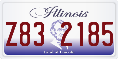 IL license plate Z832185