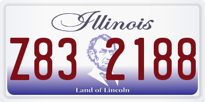 IL license plate Z832188