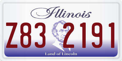 IL license plate Z832191