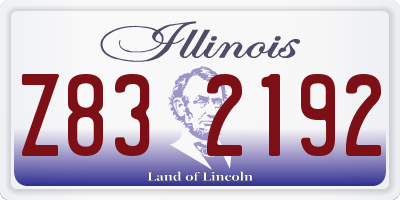 IL license plate Z832192