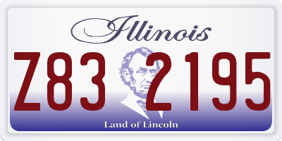 IL license plate Z832195