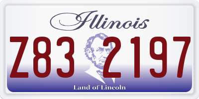 IL license plate Z832197