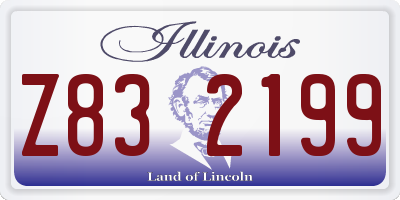IL license plate Z832199