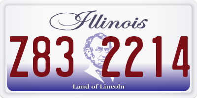 IL license plate Z832214