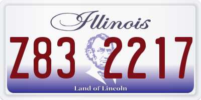 IL license plate Z832217
