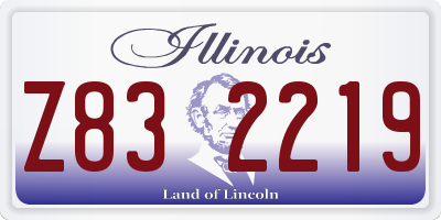 IL license plate Z832219