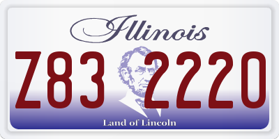 IL license plate Z832220