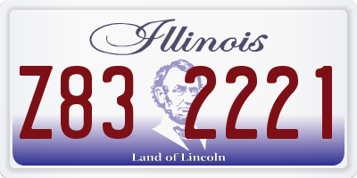 IL license plate Z832221