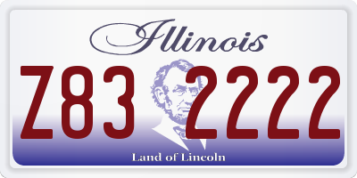 IL license plate Z832222