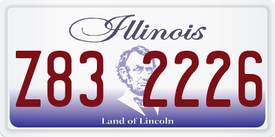 IL license plate Z832226