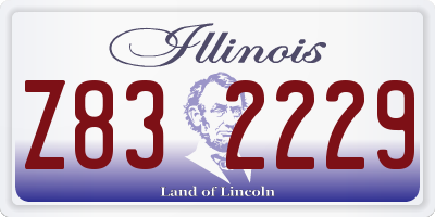IL license plate Z832229