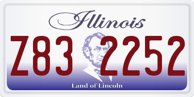 IL license plate Z832252
