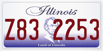 IL license plate Z832253