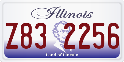 IL license plate Z832256