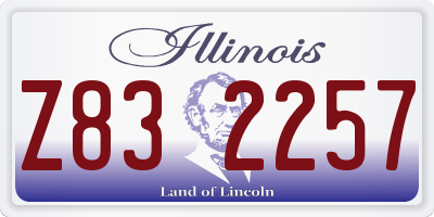 IL license plate Z832257