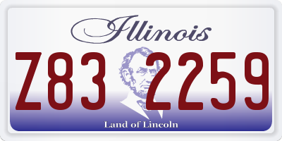 IL license plate Z832259