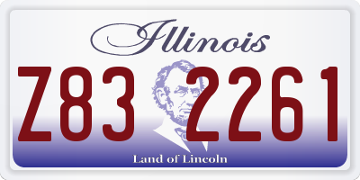 IL license plate Z832261