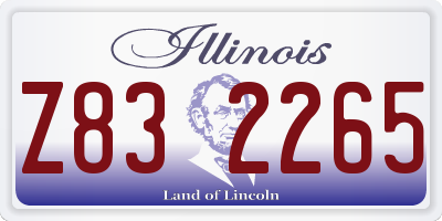 IL license plate Z832265