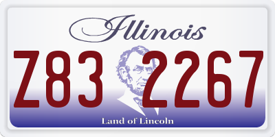 IL license plate Z832267