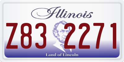 IL license plate Z832271