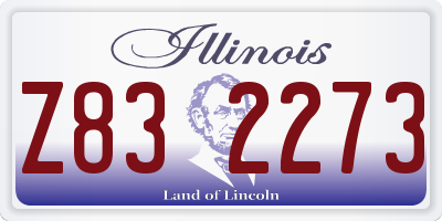 IL license plate Z832273