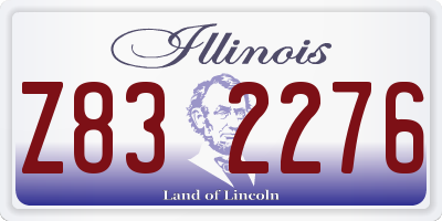 IL license plate Z832276