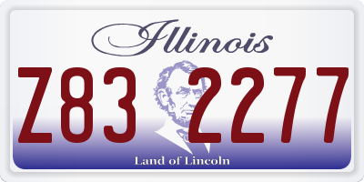 IL license plate Z832277