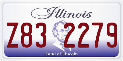 IL license plate Z832279