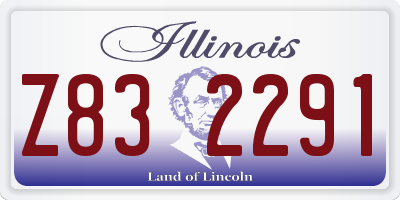 IL license plate Z832291