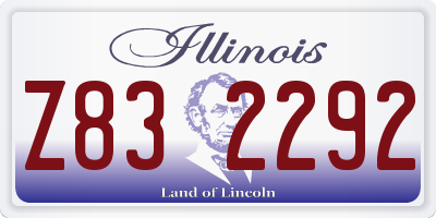 IL license plate Z832292