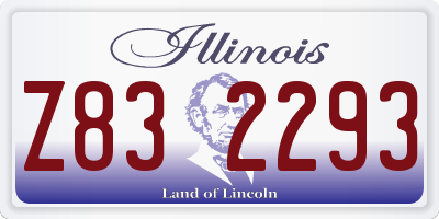 IL license plate Z832293