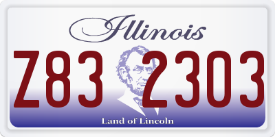IL license plate Z832303