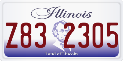 IL license plate Z832305