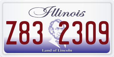 IL license plate Z832309