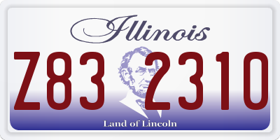 IL license plate Z832310