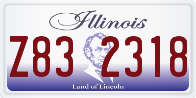 IL license plate Z832318